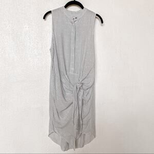 Tina + Jo Striped Tie Front Dress / Tunic Top Size Small